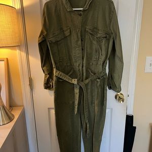 Alex Mill Expedition Jumpsuit Olive Green